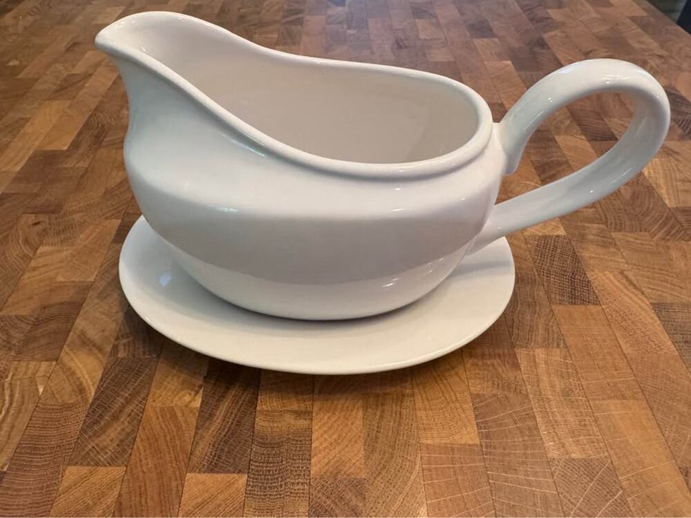 Sur La Table Gravy Boat with Saucer